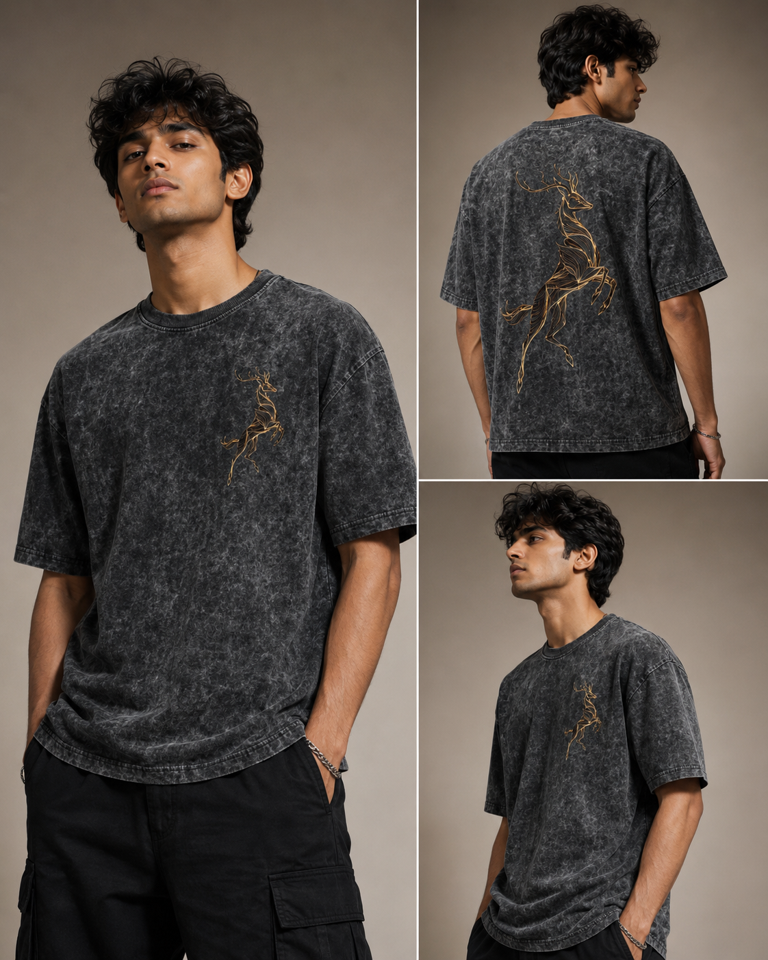 file_0000000012c8720787c539fe61927e02 Golden Deer | Premium Streetwear Graphic T-Shirt for Men - Image 1