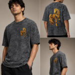 Golden Horse | Premium Oversized Graphic Printed T-Shirt for Men