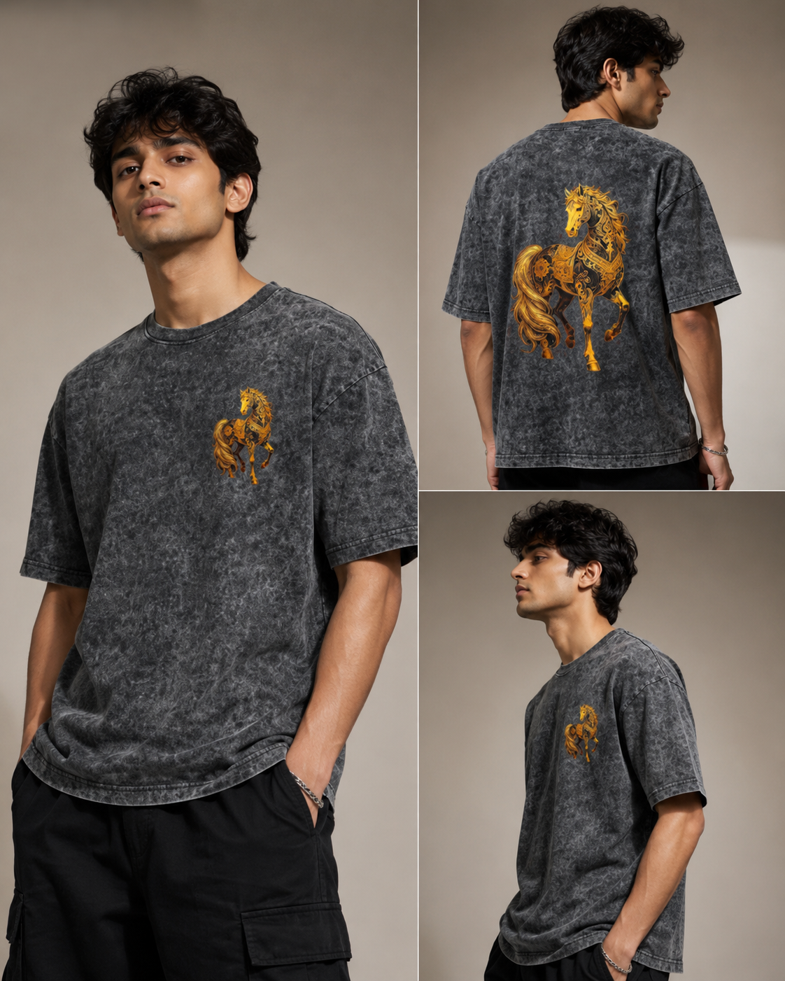 file_00000000b4247207860e737830e709c7 Golden Horse | Premium Oversized Graphic Printed T-Shirt for Men - Image 1
